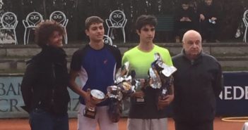 La premiazione di Rottoli e Cobolli all'Itf Junior di Firenze